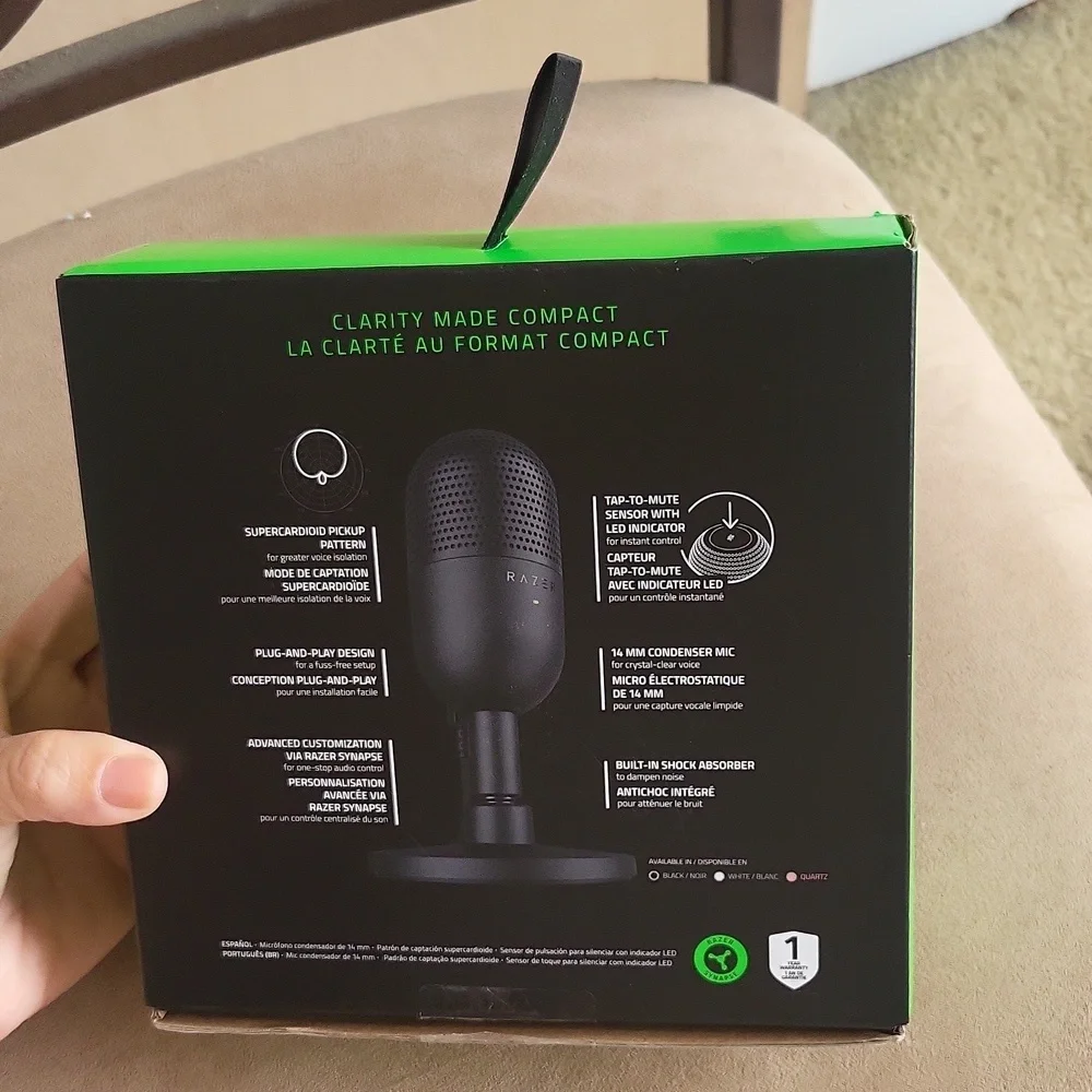 Razer Seiren V3 Mini Black USB Microphone